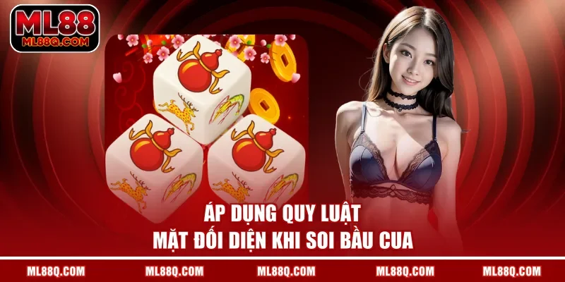 Áp dụng quy luật mặt đối diện khi soi bầu cua